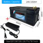 12V/24V LiFePO4 Battery with BMS - 30/50/100/120/135/300Ah for Golf Cart, Solar, RV, EV - Long Lifespan