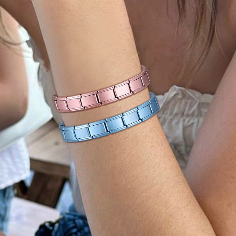 Y2K Italian Charm Bracelets DIY Basic Elastic Charm Stainless Steel Bracelet Fashion Women'S Jewelry Making Wholesale