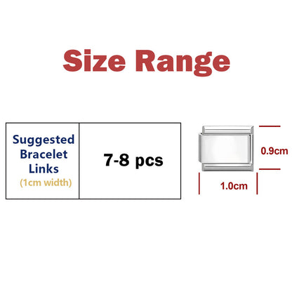 Hot Zircon Rose Flowers Heart Pearl Bowknot Cherry Pendant Italian Charm Links Fit 9mm Stainless Steel Bracelet Women DIY Making