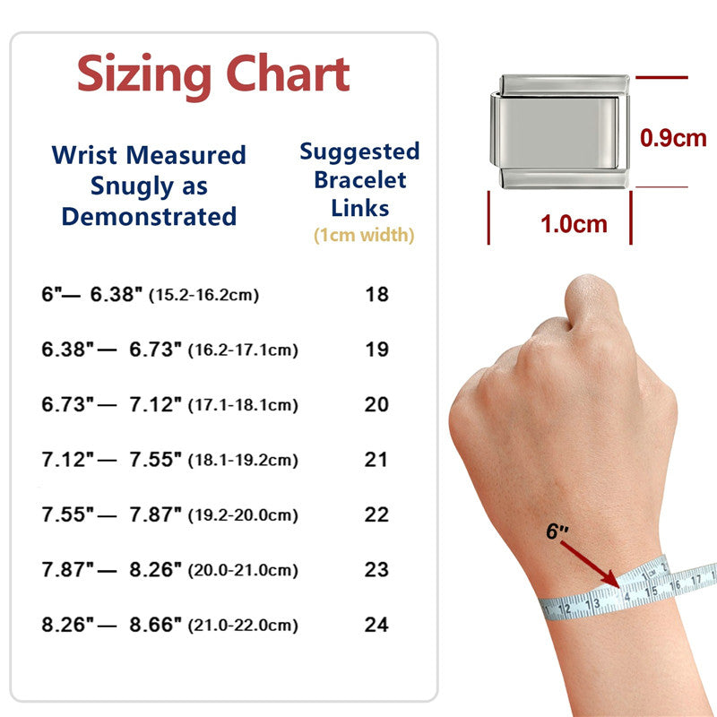 Tassel Chain Butterfly Flowers Star Moon Heart Zircon Italian Charm Links Fit 9mm Bracelet Stainless Steel DIY Jewelry Making