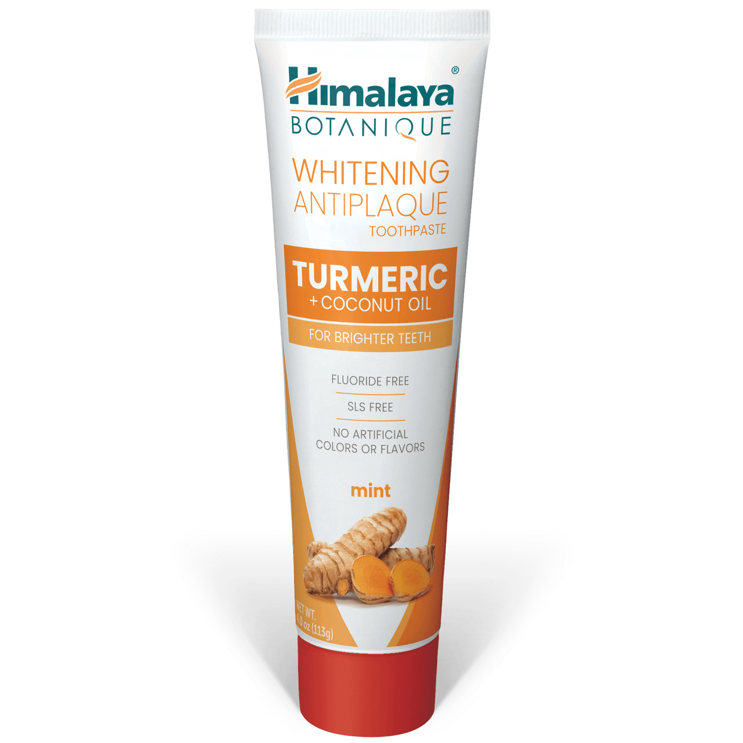 Himalaya Botanique Aufhellende Antiplaque Zahnpasta Kurkuma + Kokosnussöl 113G