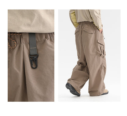 Ultra Loose Lightweight Outdoor Functional Pants Men Women Waterproof Quick Dry Techwear Wide Leg Cargo Pant Track Trouser