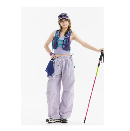 Men Streetwear Fashion Loose Casual Lightweight Quick Dry Sport Pants Women Outdoor Techwear Cargo Baggy Pant Boy Girl Trousers