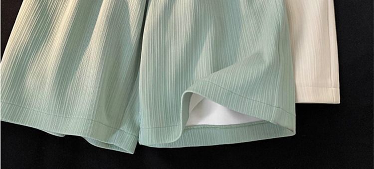 2024 Summer Pregnant Woman Ice Silk Shorts Knee-length Plus Size Maternity Belly Pants Wide Legs Casual Sports Pregnancy Trouser