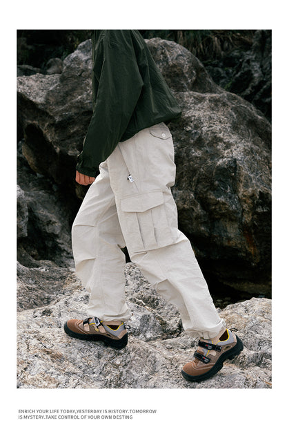 Ultra Loose Lightweight Outdoor Functional Pants Men Women Waterproof Quick Dry Techwear Wide Leg Cargo Pant Track Trouser