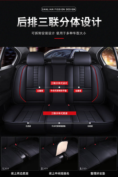 Leather Car Seat Covers For Polo Sedan Volkswagen Touareg Touran Passat B5 B6 B7 Jetta VW Golf 7 Tiguan Golf 4 5 6 7 Accessories