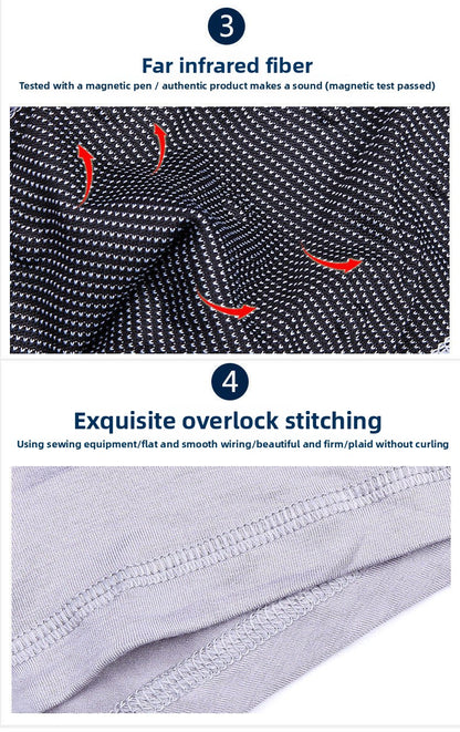 2026 Men Magnetic Therapy Boxer Briefs Breathable Comfortable Underwear with 22 Health Magnets for Blood Circulation L-6XL Size