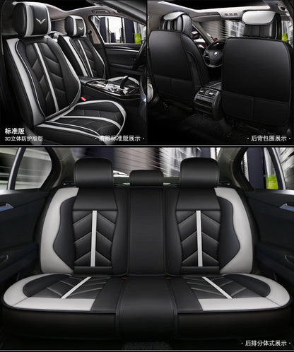 Leather Car Seat Covers For Polo Sedan Volkswagen Touareg Touran Passat B5 B6 B7 Jetta VW Golf 7 Tiguan Golf 4 5 6 7 Accessories