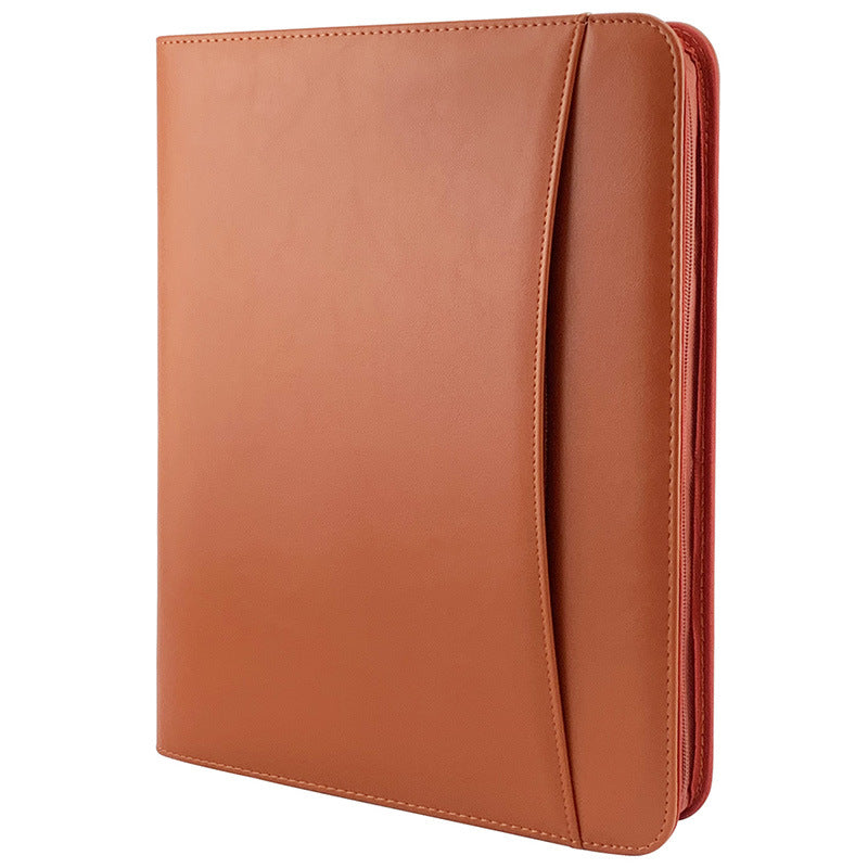 Multifunctional 433 A4 Conference Folder Business Stationery Folder Leather Contract File FoldersTravel Document Folder