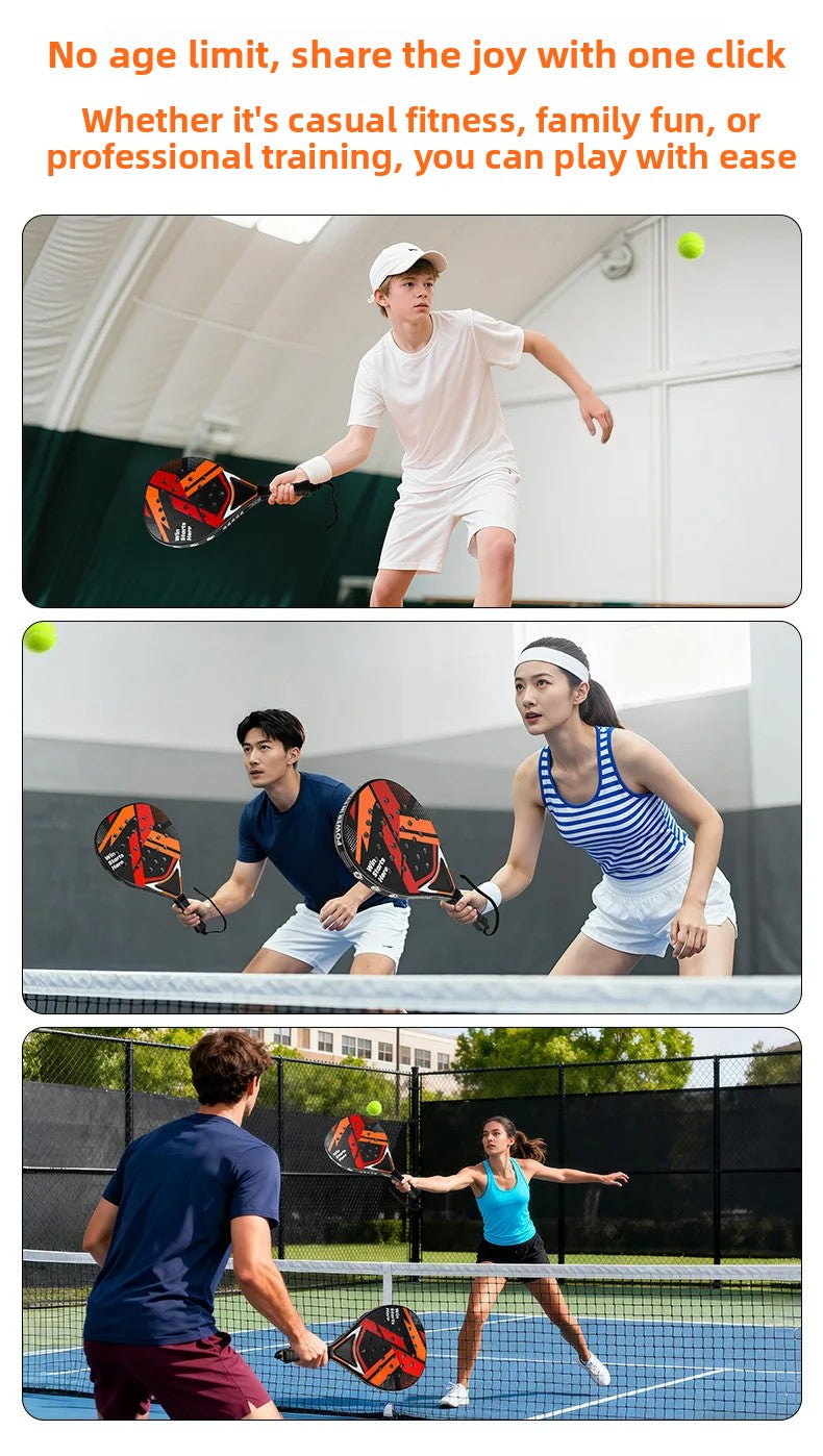 ABS Durable Anti-Vibration Plastic Grip Padel Tennis Racket, Bud get-Friendly for Beginners & Intermediates beach tennis beach