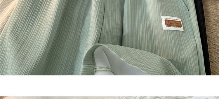 2024 Summer Pregnant Woman Ice Silk Shorts Knee-length Plus Size Maternity Belly Pants Wide Legs Casual Sports Pregnancy Trouser