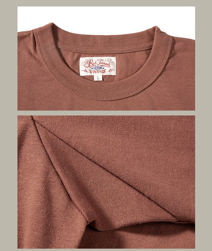 T1-0006 Red Tornado Big US European Size Crew Neck T-Shirts Men 270gsm Heavy  100% Cotton Casual Tee Shirt