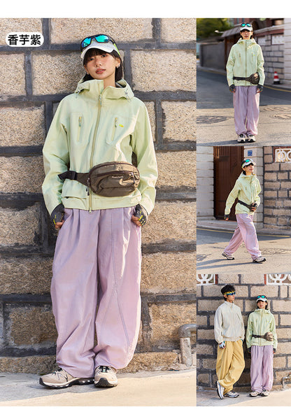Men Women Splice Fashion Outdoor Loose Casual Lightweight Quick Dry Sports Cargo Baggy Pants Track Trouser Jogger Sweatpants
