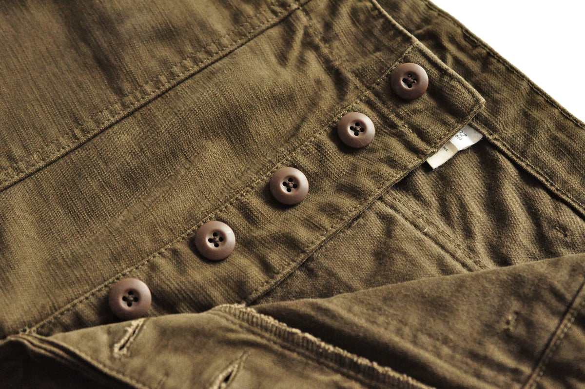 SauceZhan OG107 Utility Fatigue Pants Military PANTS Classic Cargo  Olive  Men's Baker Pants Satin Cotton Straight Fit