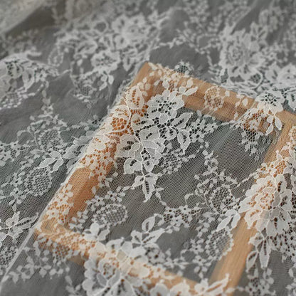 3Meter Exquisite Eyelash Lace 150CM White Lace Fabric Wedding Dress Sexy Lingerie DIY Clothes Accessory Wholesale Prices
