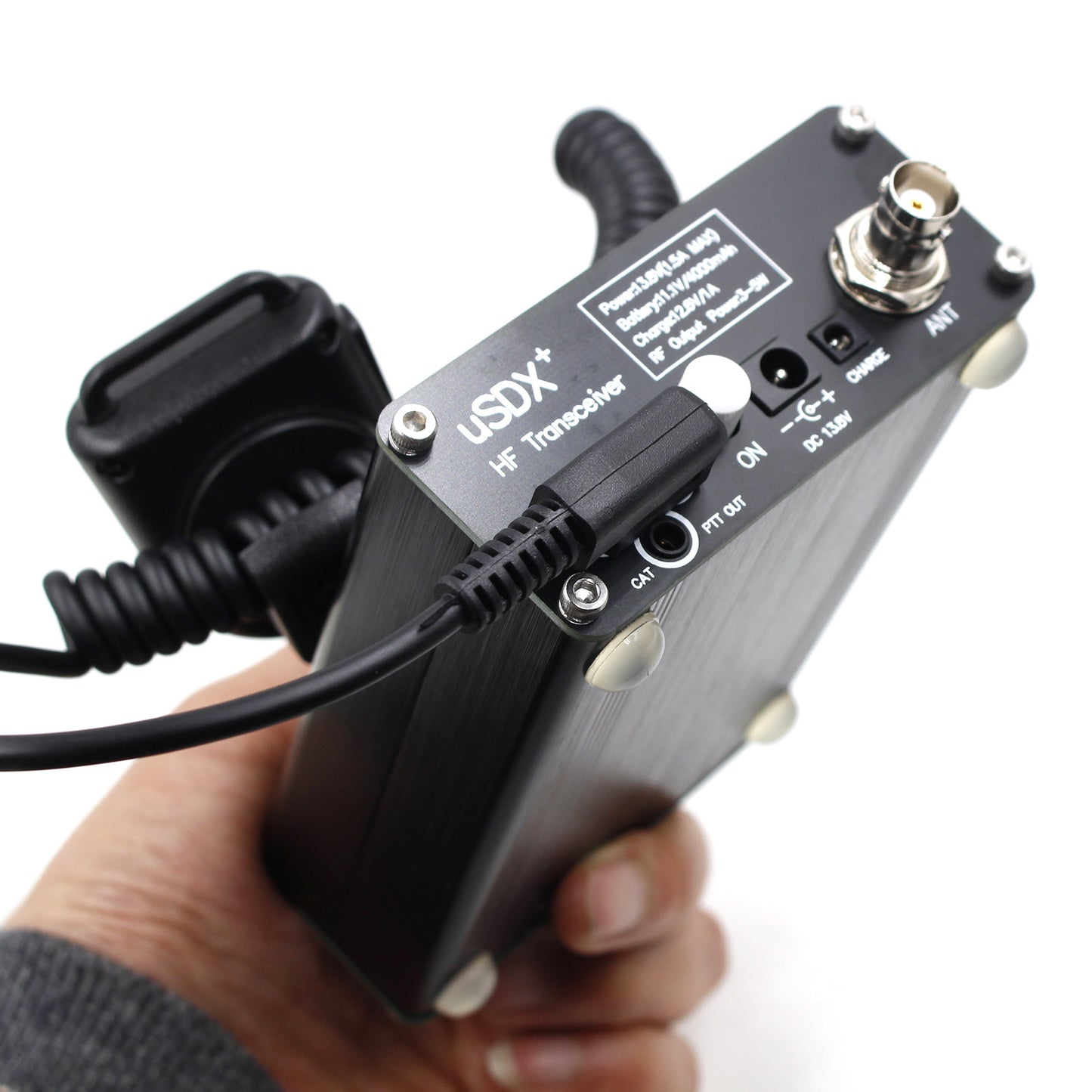 R1.02W  3-5W USDX+ V2 SDR Transceiver All Mode 8 Band HF Ham Radio QRP CW Transceiver 80M/60M/40M/30M/20M/17M/15M/10M