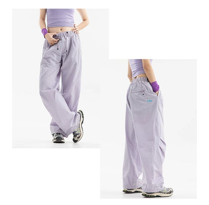Men Streetwear Fashion Loose Casual Lightweight Quick Dry Sport Pants Women Outdoor Techwear Cargo Baggy Pant Boy Girl Trousers