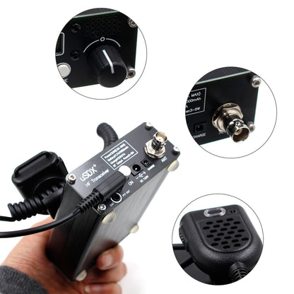 R1.02W  3-5W USDX+ V2 SDR Transceiver All Mode 8 Band HF Ham Radio QRP CW Transceiver 80M/60M/40M/30M/20M/17M/15M/10M