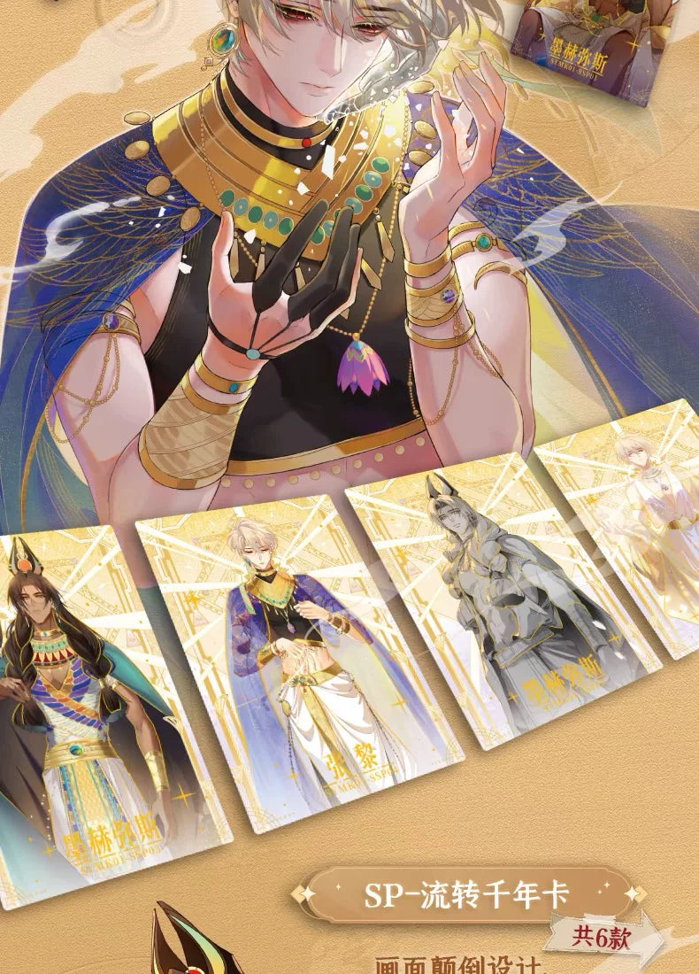 See You My King Lost Kingdom Collector Cards: Zhang Li & Mohemisi Character SSP SSR Holographic Lomo Card