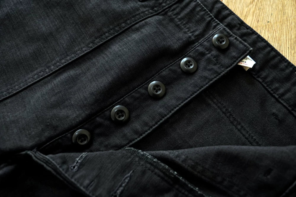 SauceZhan OG107 Utility Fatigue Pants Military PANTS Classic Cargo  Olive  Men's Baker Pants Satin Cotton Straight Fit