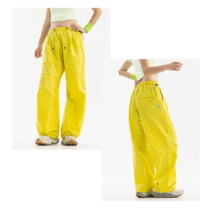Men Streetwear Fashion Loose Casual Lightweight Quick Dry Sport Pants Women Outdoor Techwear Cargo Baggy Pant Boy Girl Trousers