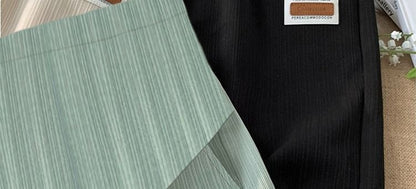 2024 Summer Pregnant Woman Ice Silk Shorts Knee-length Plus Size Maternity Belly Pants Wide Legs Casual Sports Pregnancy Trouser