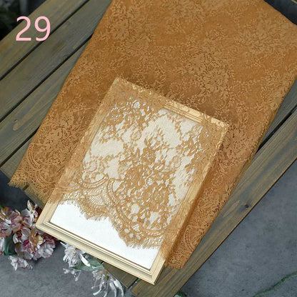 3Meter Exquisite Eyelash Lace 150CM White Lace Fabric Wedding Dress Sexy Lingerie DIY Clothes Accessory Wholesale Prices