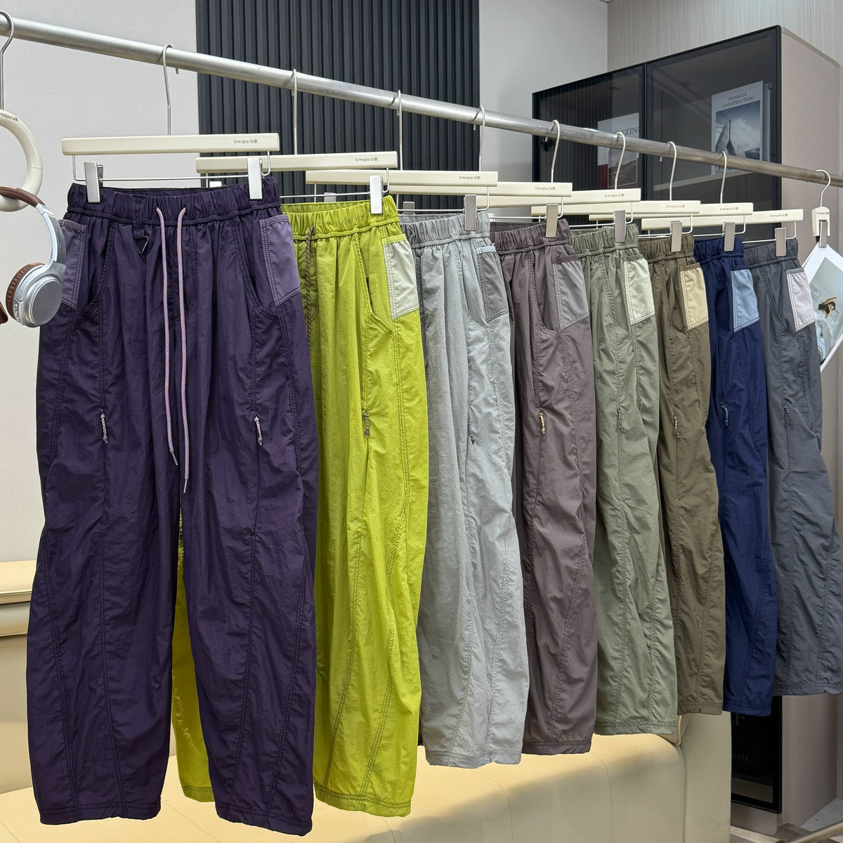Outdoor Sports Casual Track Pants Men Women Lightweight Hiking Breathable Waterproof Quick Dry Loose Techwear Cargo Pant Trouser