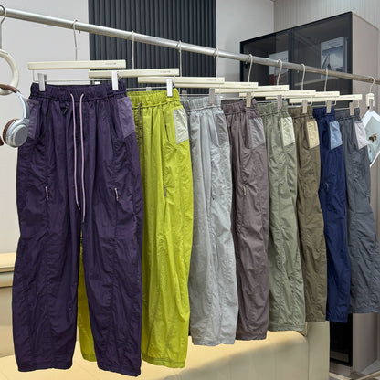 Outdoor Sports Casual Track Pants Men Women Lightweight Hiking Breathable Waterproof Quick Dry Loose Techwear Cargo Pant Trouser