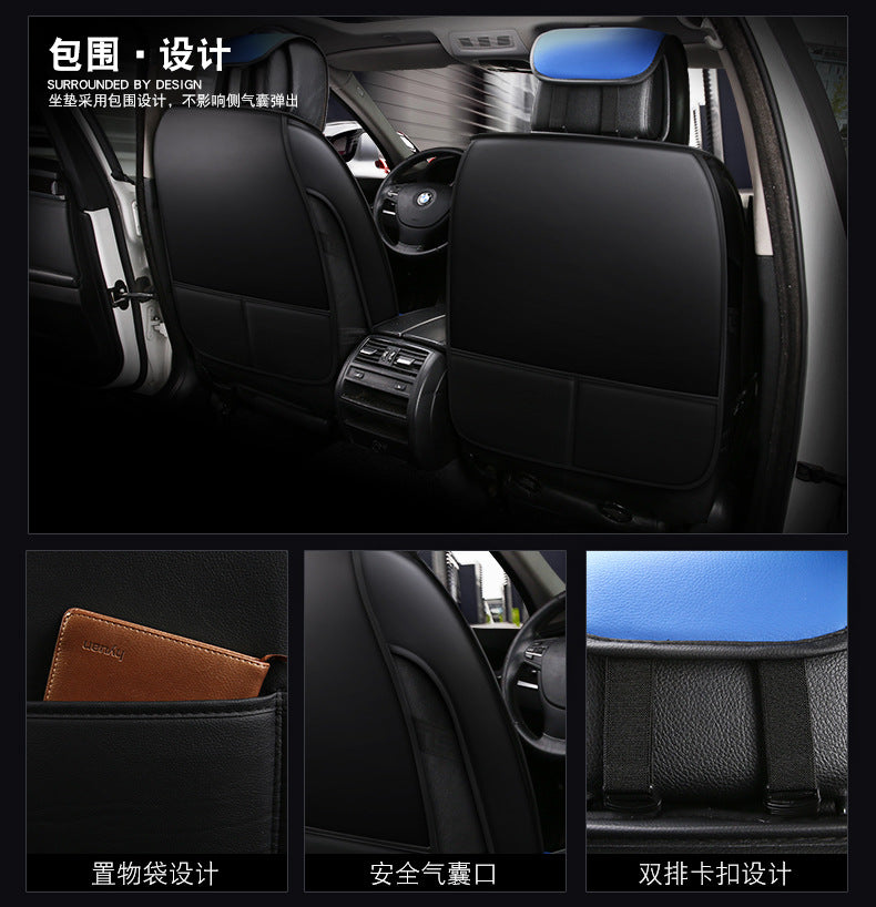 Leather Car Seat Covers For Polo Sedan Volkswagen Touareg Touran Passat B5 B6 B7 Jetta VW Golf 7 Tiguan Golf 4 5 6 7 Accessories