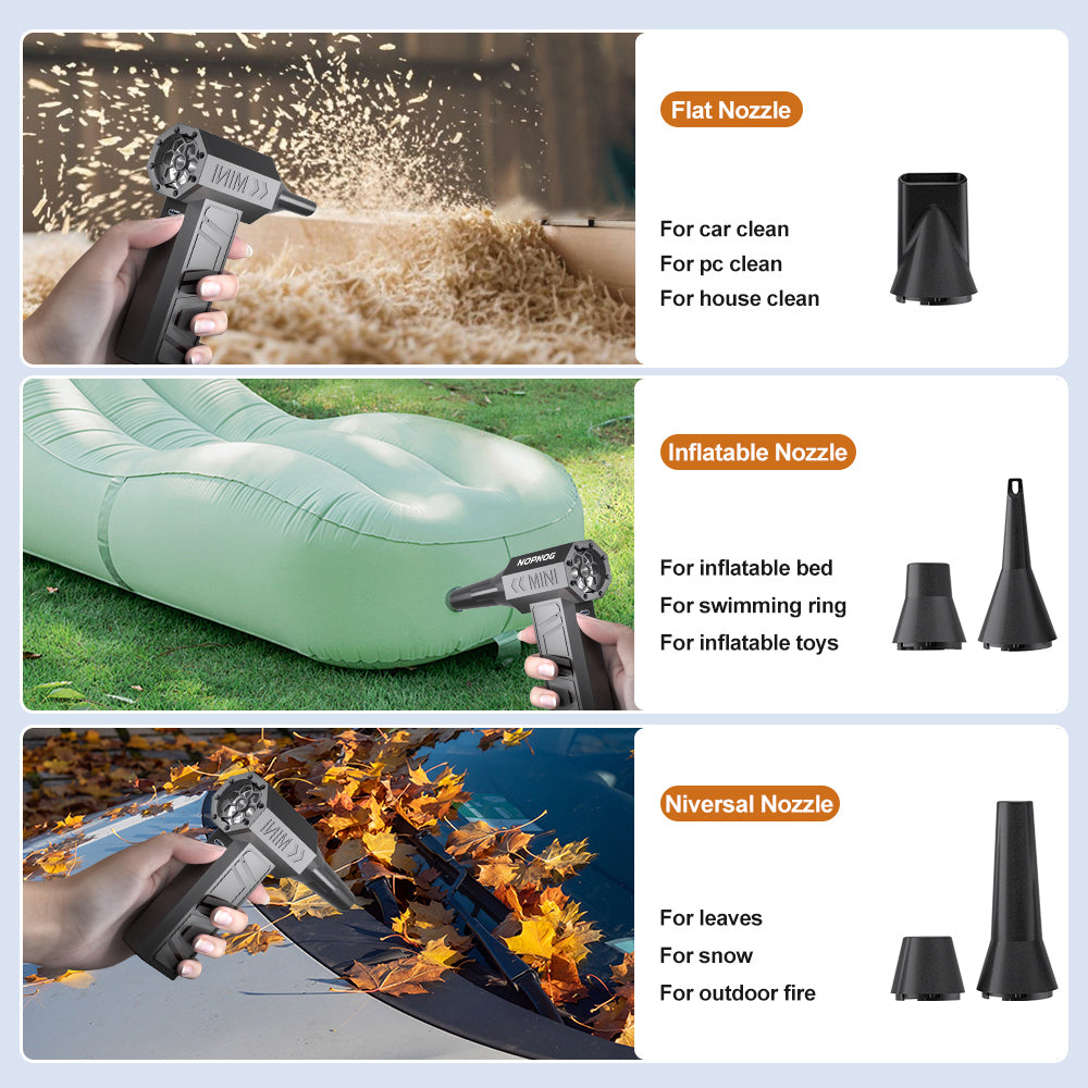 Blower Car Vacuum Cleaner Turbo Fan Violent Jet Fan Cleaning Blowing Tools Auto Dust Collector Portable Air Duster Hair Dryer