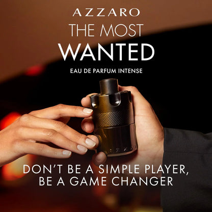 Azzaro The Most Wanted Intense Men's Eau De Parfum Collection For Men & Women, Top Selling EDT/EDP Fragrances | Chrome, Wanted, Chrome Extreme & More Deep Woody Spicy Warm Fragrance 100ml 3.4oz