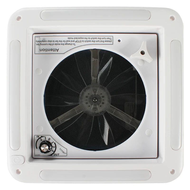 TYTXRV Caravan Accessories 11'' 12V CE RV Roof Vent Fan Manual Lifting Skylight Exhaust Fan for Camper Motorhome Travel Trailer