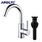 Brass Black Bathroom Basin Faucet Cold And Hot Water Mixer Sink Tap Nickel Brushed Gold Rose Bronze Taps with Pop Up Drain