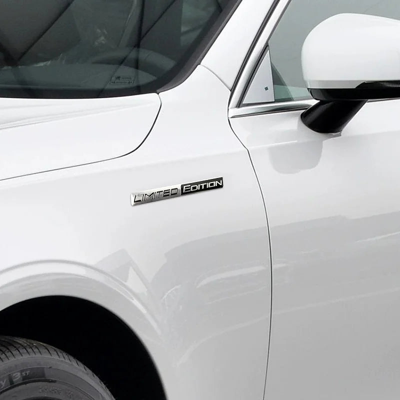 3D Aluminium Limited Edition Emblem Metal Sticker Car Body Rear Window Refit Decoration Decal Motorcycle Sticker