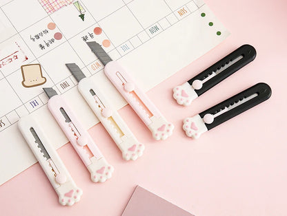 Mr.Paper Mini Portable Cat's Paw Tool Knife Cute Creative Exquisite Handbook Decoration Paper Cutting Stationery Supplies