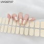 20/22Tips UV Semi cured Gel Nail Stickers Waterproof Long Lasting Full Gel Nail Wraps Press On Nail Decal DIY Manicure