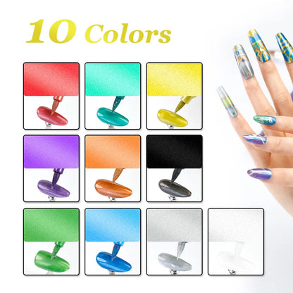Nail Art Markers Customised Specialised Needle Tube Nail Art Pens Hand-Drawn Outline Pen Acrylic Paint Pen Set Acrylic Paintbrus