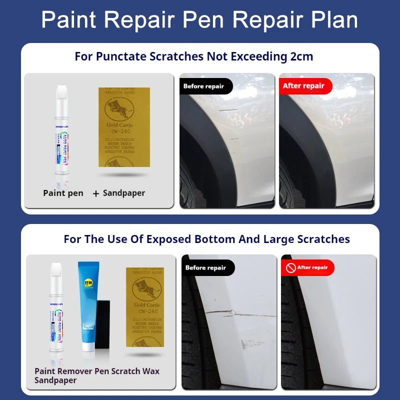 For 2012-2025 Tesla Model 3 Y X S Car Paint repair pen Car touch up pen Black white Tesla wheel paint repair agent Paint repair