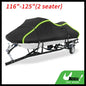 UXCELL 116"-125" Fits Jet Ski Cover 300D Duty Oxford Anti-UV Waterproof Trailerable PWC Cover for Yamaha for SeaDoo for Kawasaki