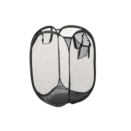 1pc-Folding Dirty Laundry Sorting Basket Washing FrameBathroomCloth MeshStorage BagFrame Bucket LaundryOrganizers Storage Pouch