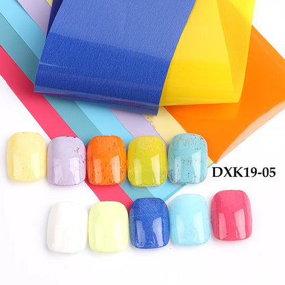 8/10pcs Holographic Aurora Film Nail Glass Foil Sparkly Ice Cube Transfer Paper Cellophane Sliders DIY Full Cover Manicure Wraps