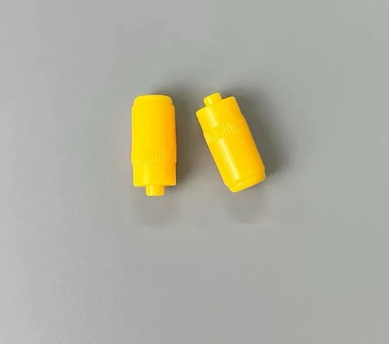 50/100Pcs 2 Color Yellow Transparent Disposable Sterile Heparin Cap Veterinary Animal Lab IV Cannula Infusion Lock Connector