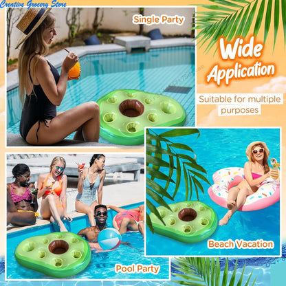 Inflatable Floating Drink Holder for Pool Float Party Accessorie Cup Floties Adult  Swimming Pool Floating Decoration Beach