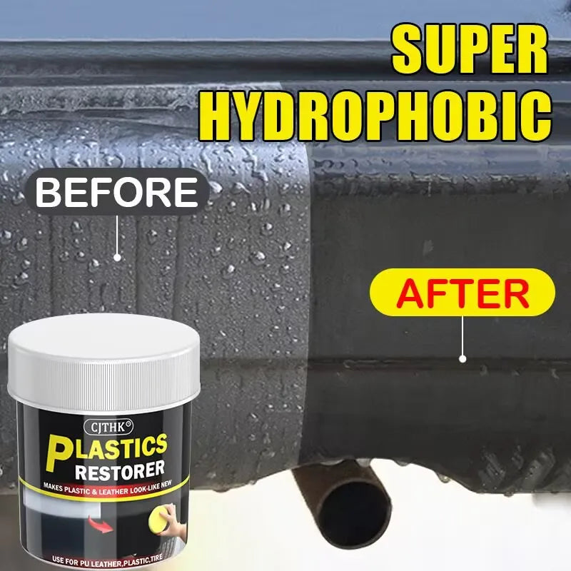 Car Plastic Restorer Back To Black Gloss Auto Interior Leather & Panel Renewal Wax Coating Agent Auto Polish And Repair Coating