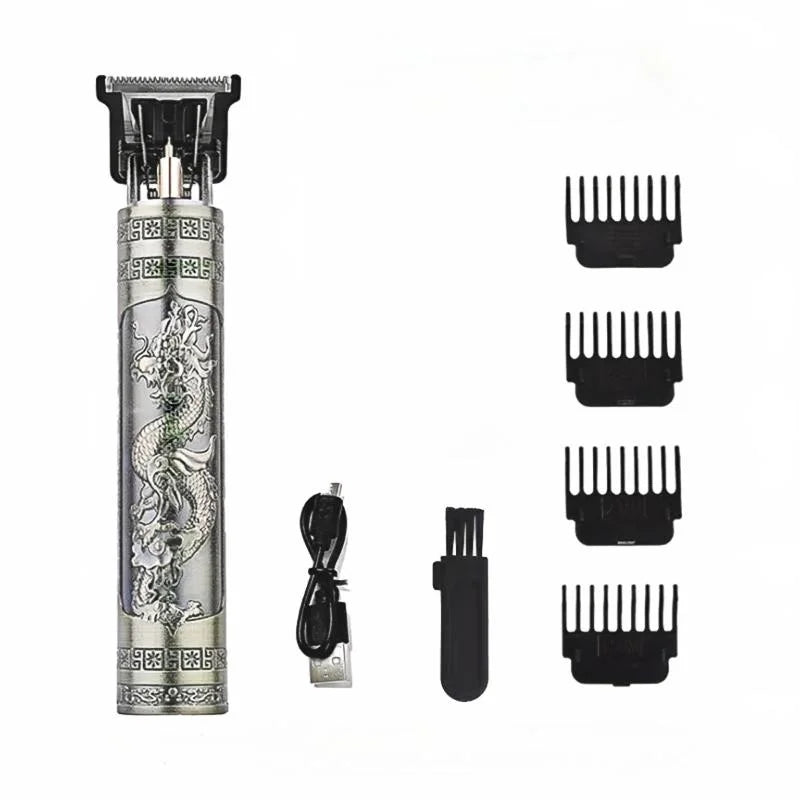 2025 T9 HairClipper Beard Shaving Body Hair Trimmer Clippers Electric Machine Men Haircut Machine  Barber ShaverDragon Carved