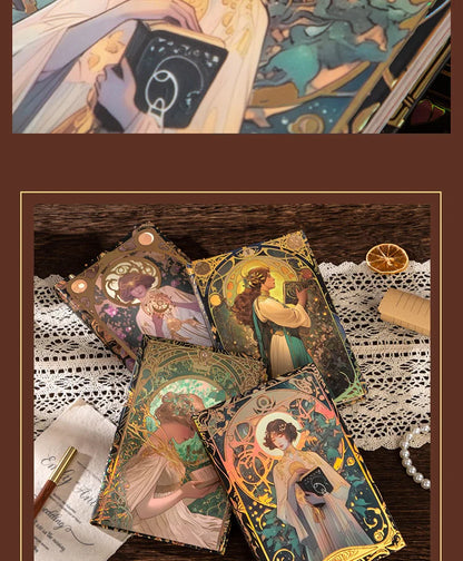 Renaissance A5 Notebook,Oil Painting Hardcover Illustrations,Full-Color Handbook,128 Sheets/Book,100GSM,Professional Handbook