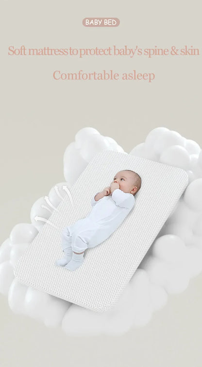 Electric Baby Crib Bassinet Cradle Bluetooth Music Timer with Automatic Swing Remote Control Foldable Design Breathable Mesh Sides Soft Mattress Stable Frame Safe Sleeping Bed for Newborn Infant Home Use and Travel Comfort Ba