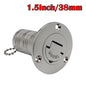 AD New Stainless Steel 316 Deck Filler GAS DIESEL FUEL WASTE WATER 38mm 50mm Mirror Polish Marine Boat Hardware Deck Filler Cap