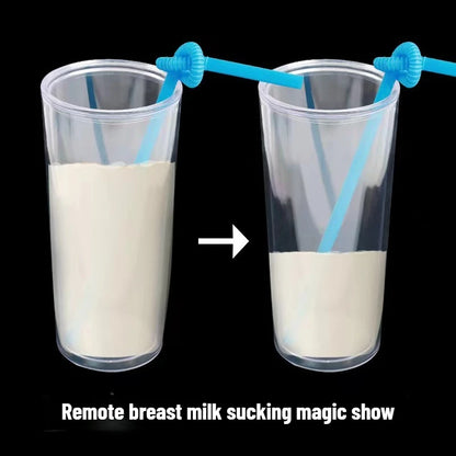 Magic Plastic Cup Magic Show Magic Tricks Prop Toy Sucking Milk Through Air Novel Creative Campus Class Theatrical Performance
